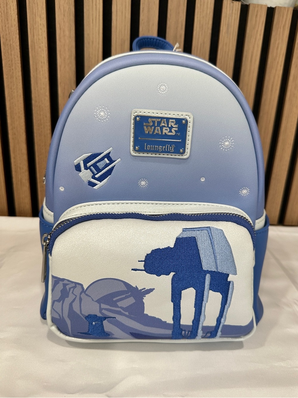 Loungefly Star Wars Hoth Mini Backpack Blue Disney Parks NWT